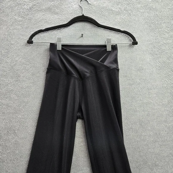 OFFLINE By Aerie Women Activewear Pants S/P Black Elastane Nylon Flared Real Me - Picture 6 of 12